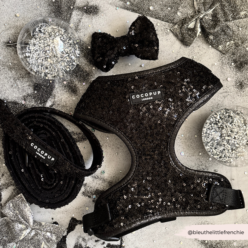 Limited Edition Sparkle Season Black Adjustable Neck HARNESS
