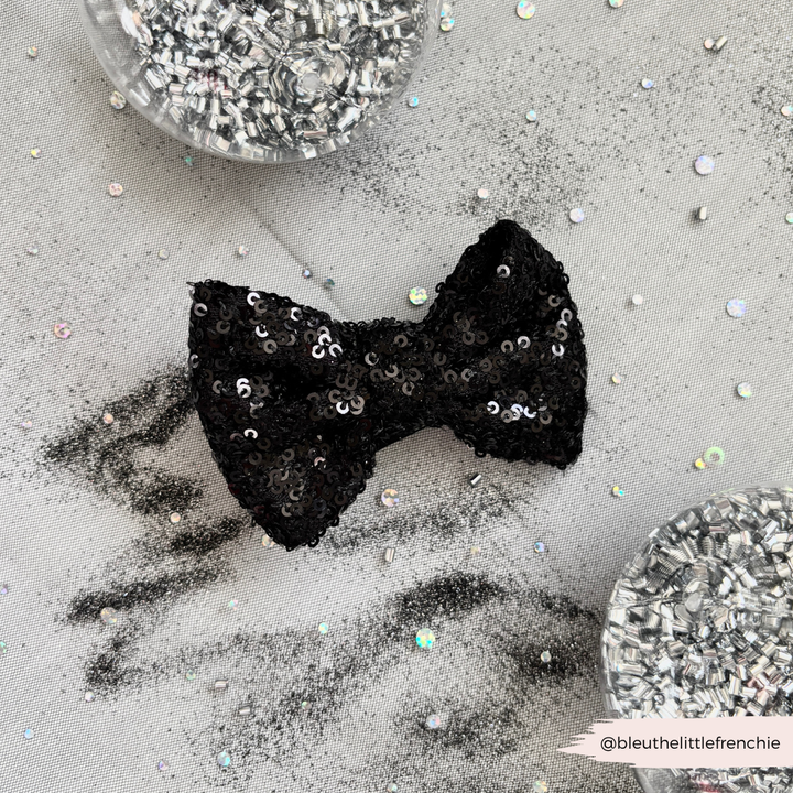 Limited Edition Sparkle Season Black Bow Tie