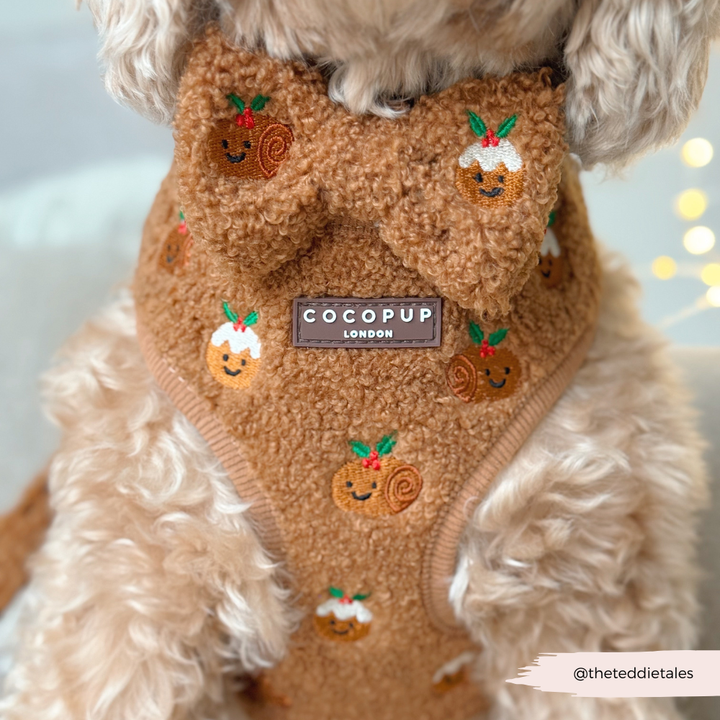 Festive Pudding Pup Adjustable Neck HARNESS