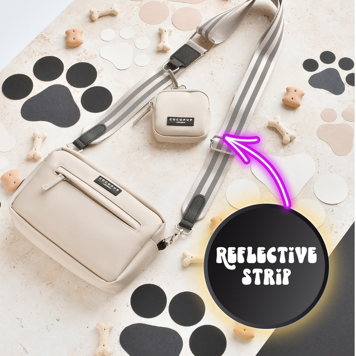 Dog Walking Caramel Latte Bag Bundle - Reflective Nude