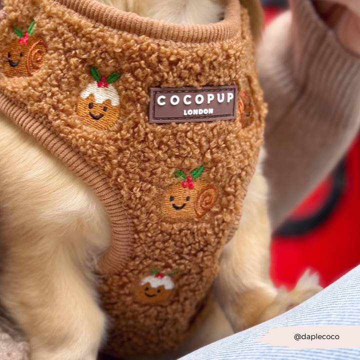 Festive Pudding Pup Adjustable Neck HARNESS