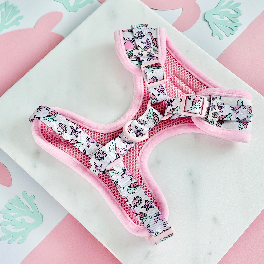 Pawcific Pink Reef Adjustable Neck HARNESS