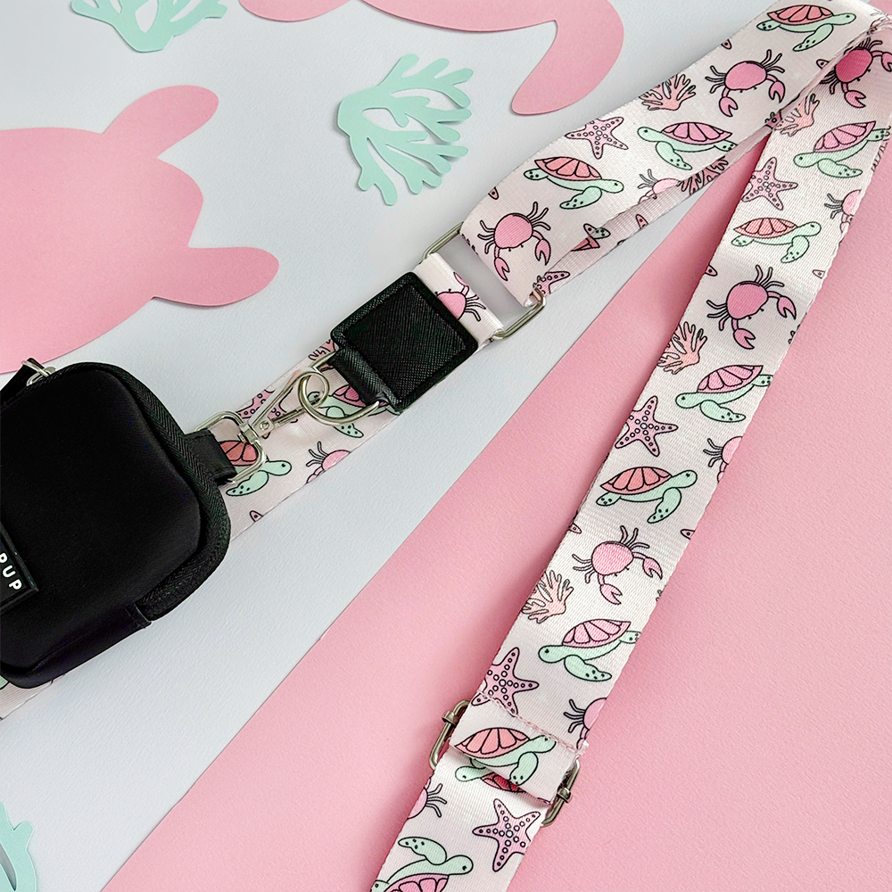 Bag Strap - Pawcific Pink Reef