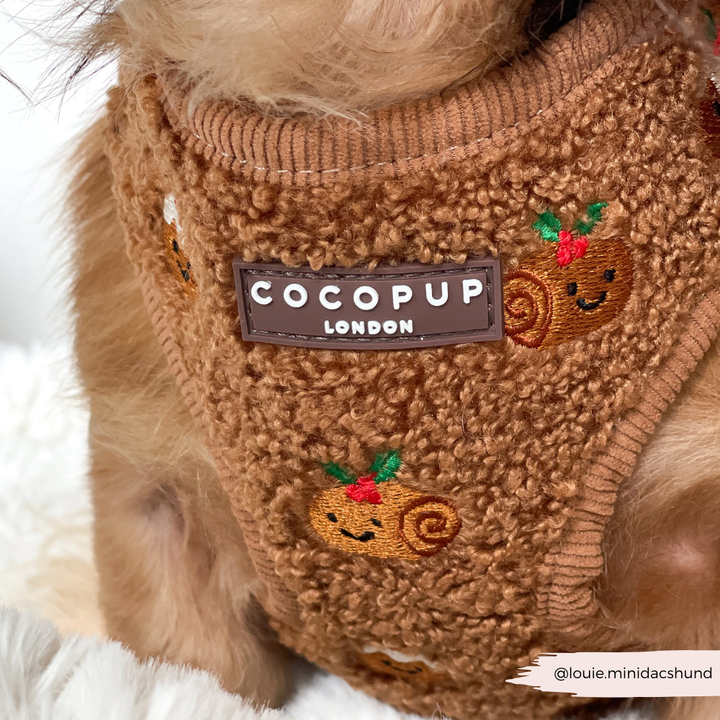Festive Pudding Pup Adjustable Neck HARNESS