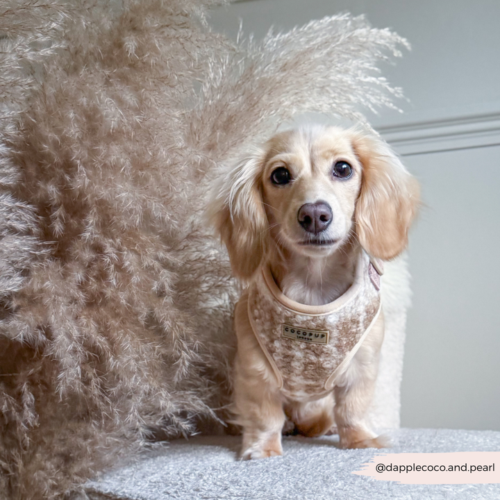 Highland Fleece Adjustable Neck HARNESS - Oatmeal