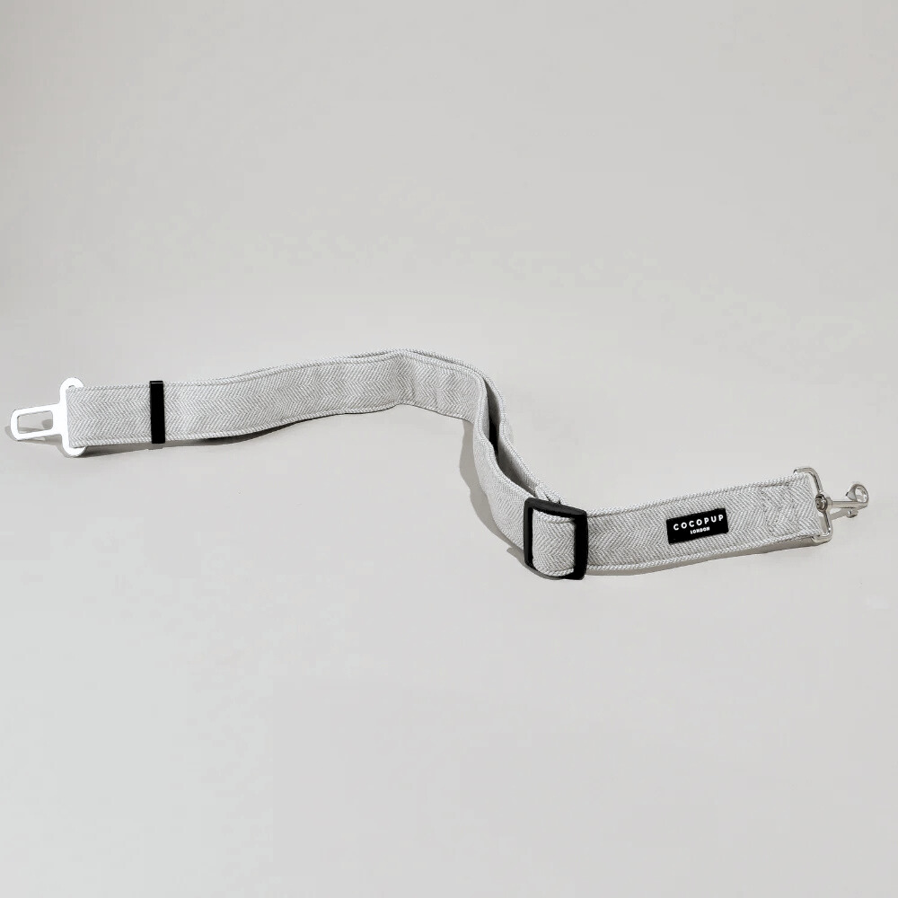 Seat Belt Restraint - Grey Tweed