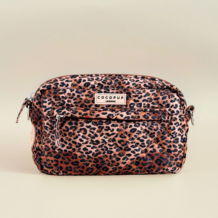 Dog Walking Bag - Quilted Leopard Pup