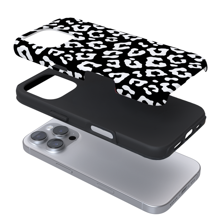 Tough Phone Case - Black Leopard
