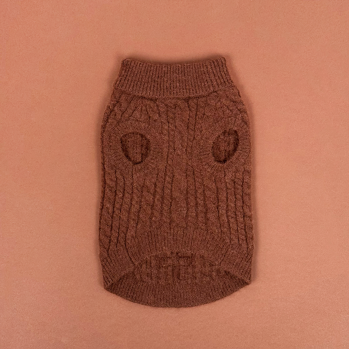 Jumper - Cable Knit Hot Coco