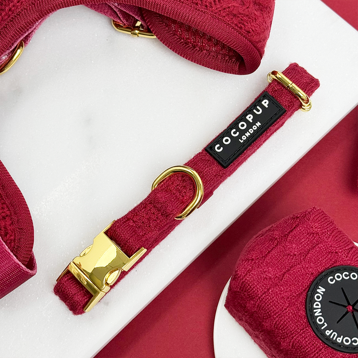 Cable Knit COLLAR - Mulled Wine