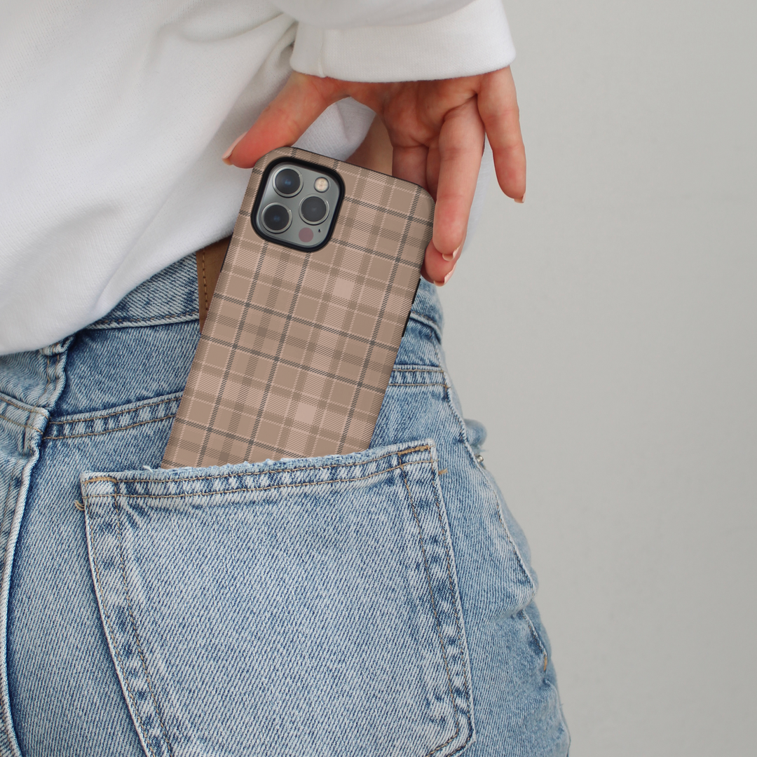Tough Phone Case - Pup Plaid