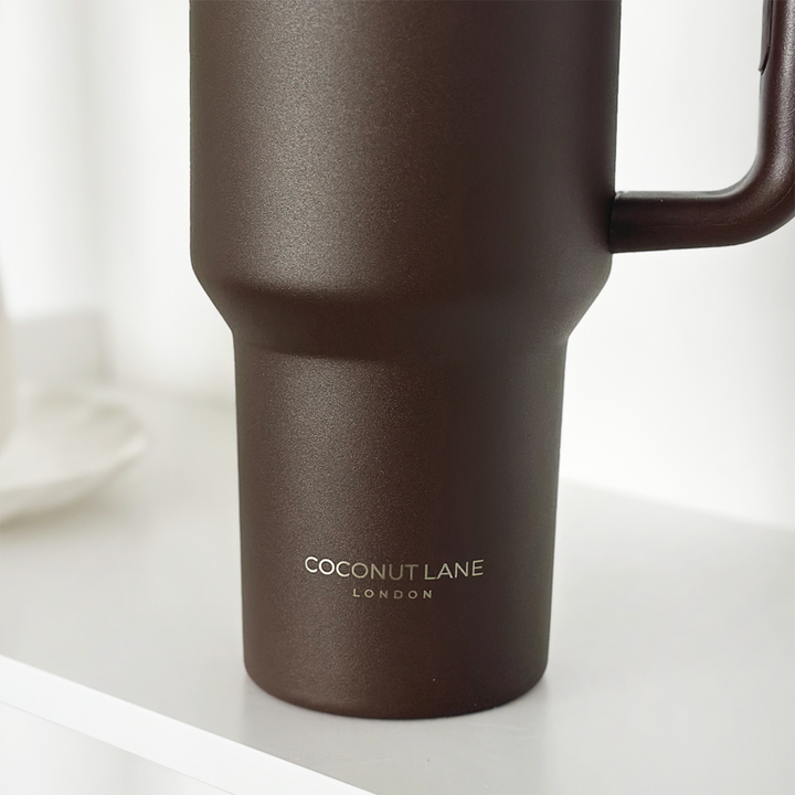 Chocolate Stainless Steel Tumbler - By Coconut Lane