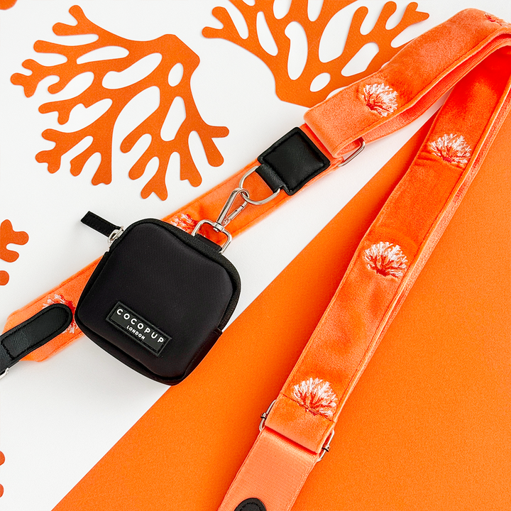 Luxe Velvet Bag Strap - Coral Core