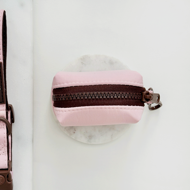 Farmhouse Poop Bag Holder - Dusty Pink