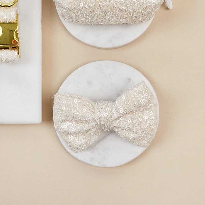 Sparkle Season Gold Bow Tie