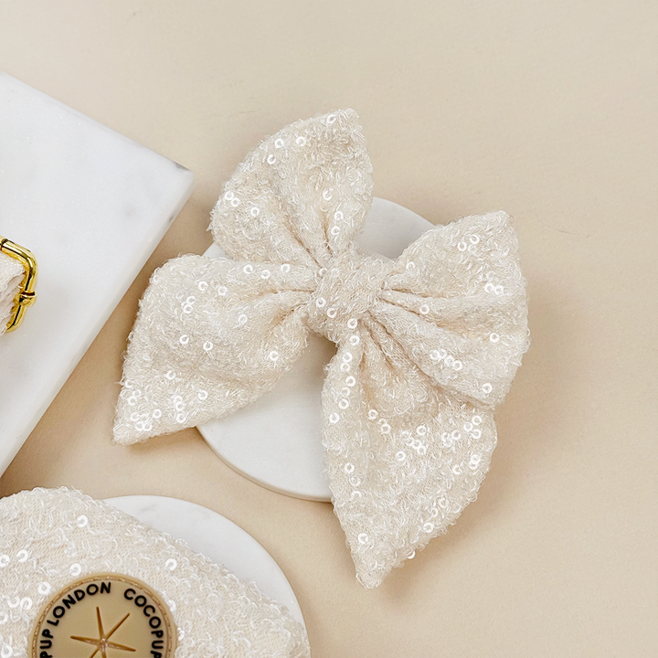 Sparkle Season Gold Sailor Bow Tie