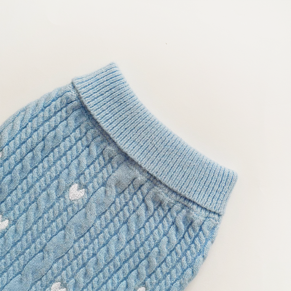 Jumper - Cable Knit Blue Heartstrings