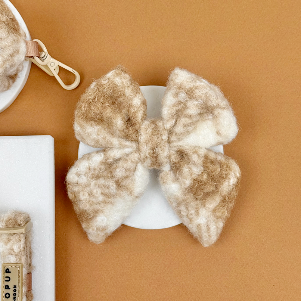 Highland Fleece Sailor Bow Tie - Oatmeal