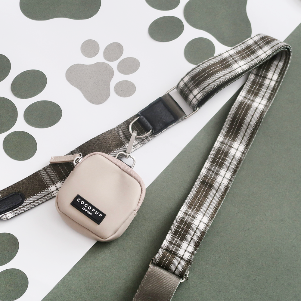 Dog Walking Bag Bundle - Olive Check