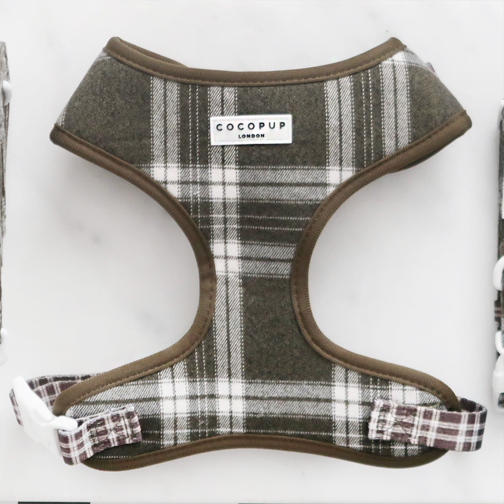Olive Check Adjustable Neck HARNESS