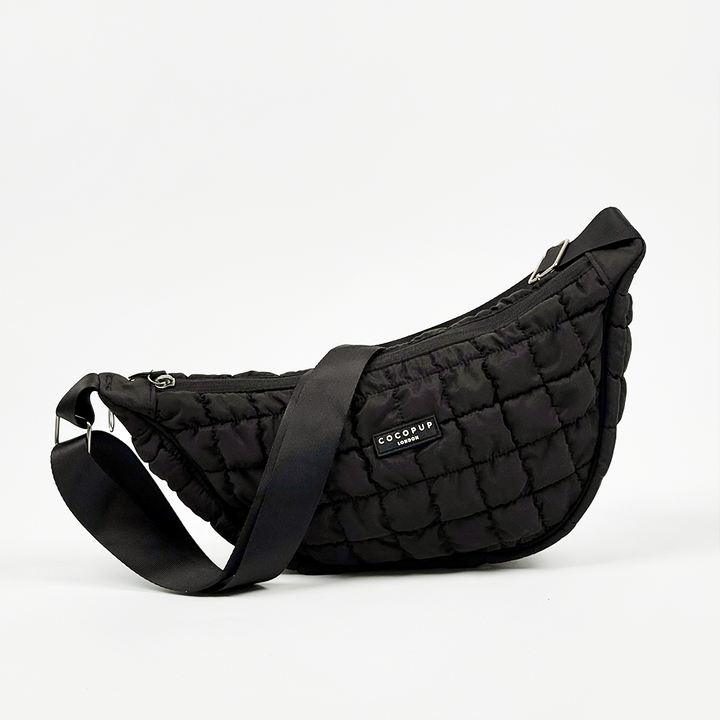 Crossbody Crescent Dog Walking Bag Bundle  - Onyx