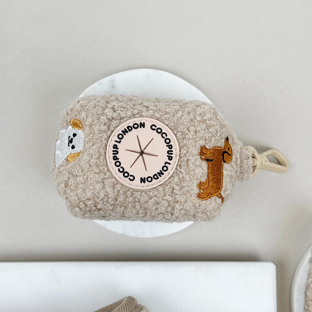 Ralph & Friends Mocha Teddy Poop Bag Holder