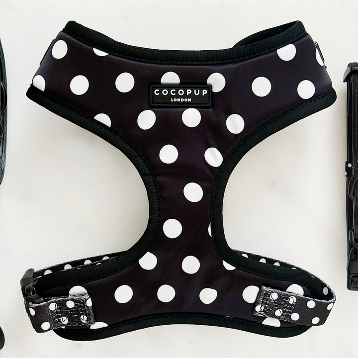 Satin Polka Dot Adjustable Neck HARNESS