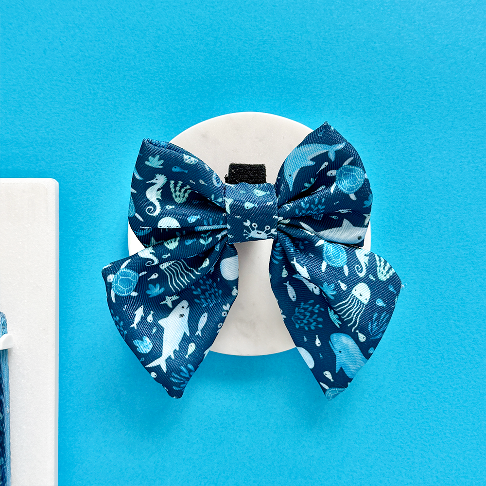 Sea Life Pawty Sailor Bow Tie