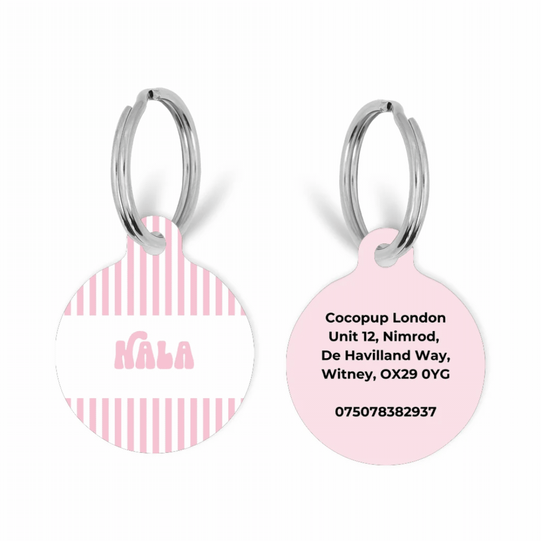 Personalised ID Tag - Stripes