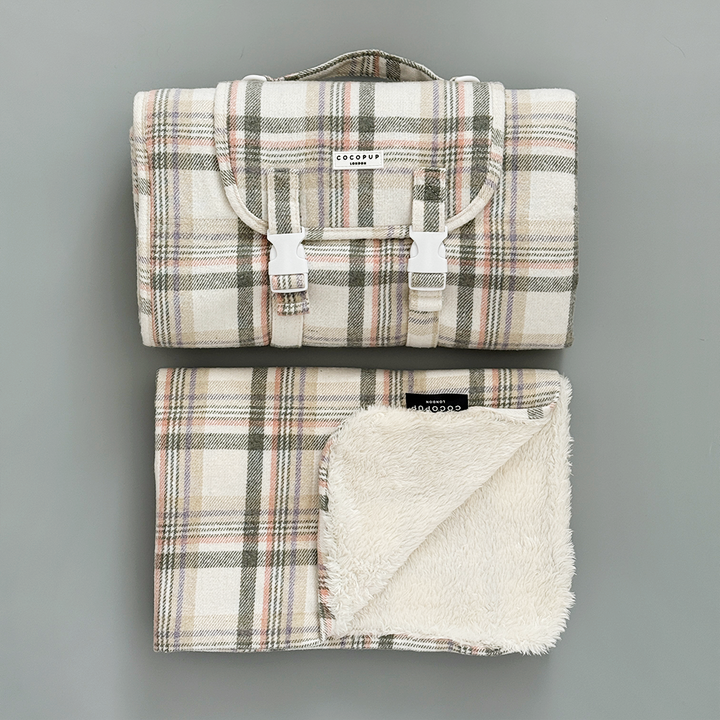 Travel Mat & Blanket Set - Oxford Plaid