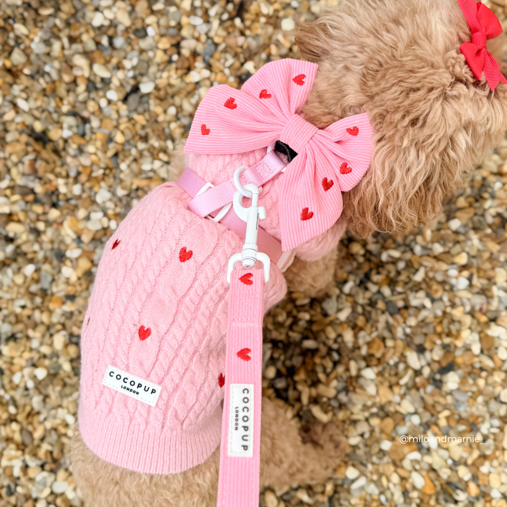 Jumper - Cable Knit Pink Heartstrings