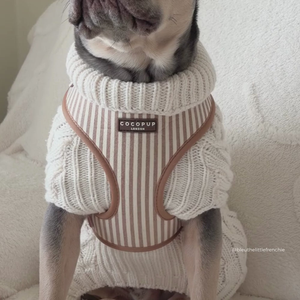 London Linen Stripes Adjustable Neck HARNESS