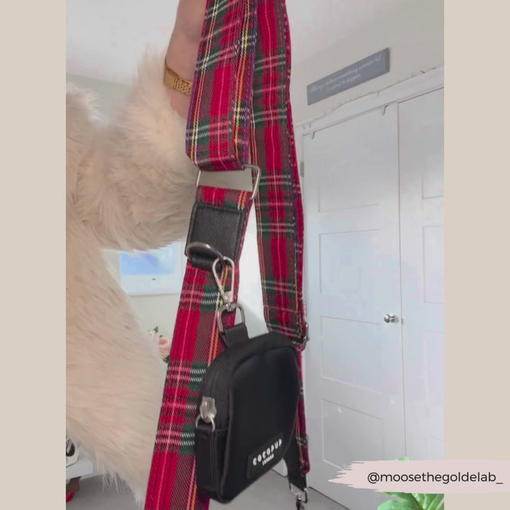 Dog Walking Black Bag Bundle - Tartan