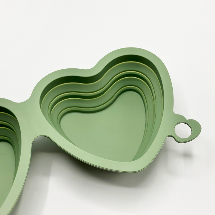 Heart Collapsible Bowl - Sage